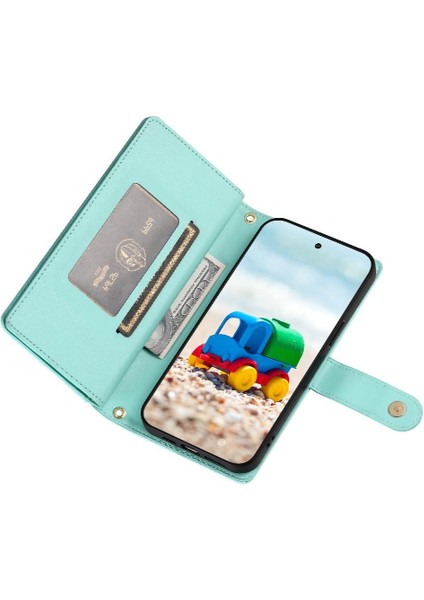 Google Piksel 9/9 Pro Cüzdan Bölmesi Çok Fonksiyonlu Kart Için Flip Case (Yurt Dışından)