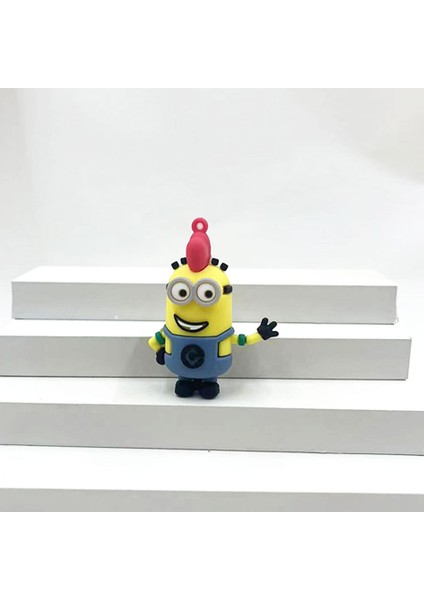 Küçük Sarı Adam Anahtarlık Kolye Pvc Yumuşak Kauçuk Üç Boyutlu Bebek Anahtar Kolye (Yurt Dışından)