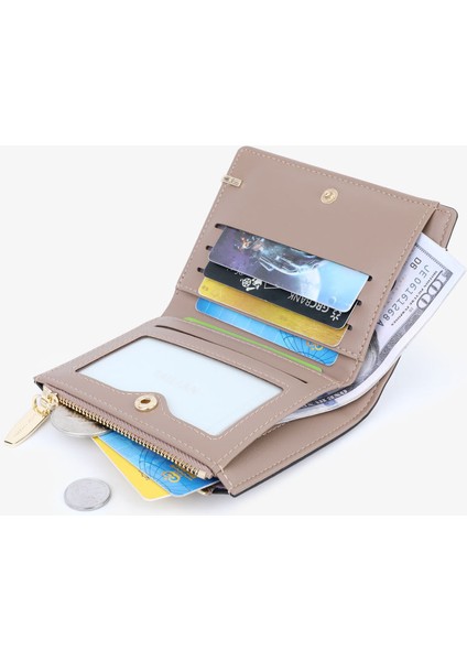 Bayan Cüzdan Kısa Toka Iki Katlı Küçük Cüzdan Kısa Para Cüzdanı Kart Tutucu (Yurt Dışından) fırsatları