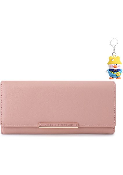 Moda Uzun Kadın Cüzdan Çok Yönlü Clutch Çoklu Kart Yuvası Kart Tutucu (Yurt Dışından)