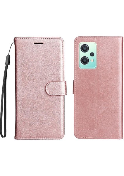 Kart Yuvası Yüksek Kaliteli Deri ile Oneplus Nord Ce2 Lite Için Flip Case (Yurt Dışından)