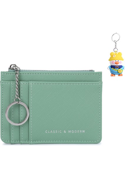 Kart Tutucu Ince Bayan Mini Anahtarlık Çoklu Kart Yuvası Boş Para Cüzdanı (Yurt Dışından)