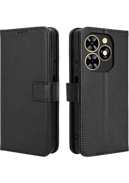 Tecno Spark Için Kılıf Gitmek 2024 Kickstand Kapak Kart Tutucu Manyetik Cüzdan (Yurt Dışından)
