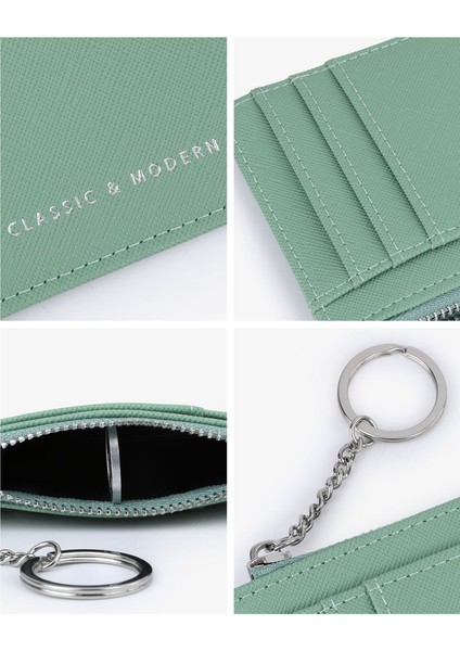 Kart Tutucu Ince Bayan Mini Anahtarlık Çoklu Kart Yuvası Boş Para Cüzdanı (Yurt Dışından) fırsatları