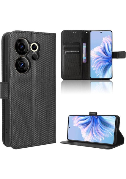 Tecno Camon 20 Premier 5g Manyetik Cüzdan Kickstand Kart Tutucu Için Kılıf (Yurt Dışından)