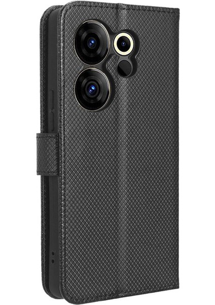 Tecno Camon 20 Premier 5g Manyetik Cüzdan Kickstand Kart Tutucu Için Kılıf (Yurt Dışından)