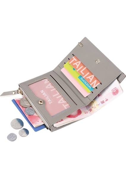 Iki Katlı Kısa Cüzdan Bayan Para Cüzdan Buzlu Bayan Cüzdan Cüzdan Kart Tutucu (Yurt Dışından) fırsatları