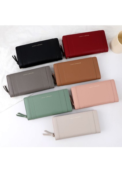Büyük Kapasiteli Uzun Cüzdan Moda Kadın Uzun Cüzdan Kart Tutucu (Yurt Dışından) fiyatları