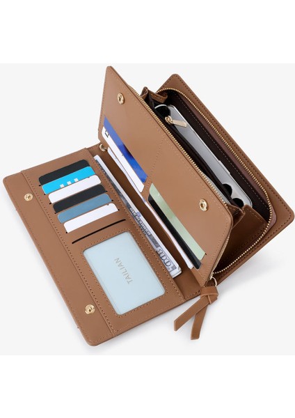 Büyük Kapasiteli Uzun Cüzdan Moda Kadın Uzun Cüzdan Kart Tutucu (Yurt Dışından) fırsatları