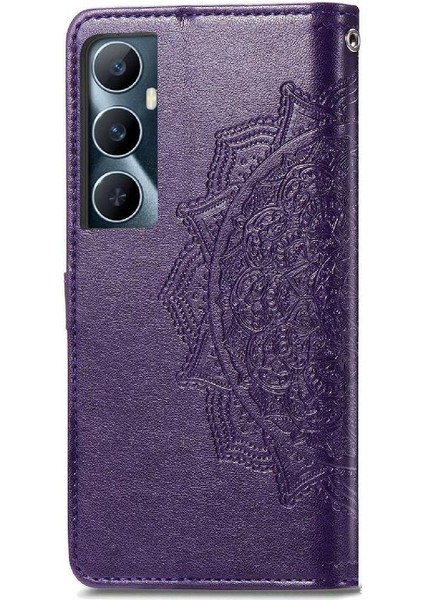 Realme C65 Için Flip Case Zarif Desen Basit Iş Kapak Kılıfı (Yurt Dışından) modelleri