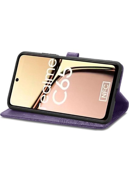 Realme C65 Için Flip Case Zarif Desen Basit Iş Kapak Kılıfı (Yurt Dışından) fırsatları