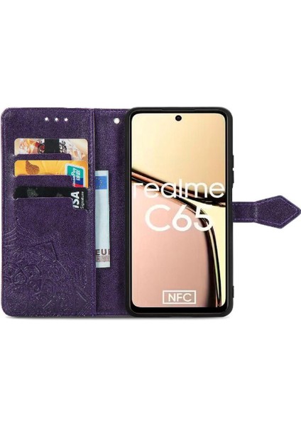 Realme C65 Için Flip Case Zarif Desen Basit Iş Kapak Kılıfı (Yurt Dışından) indirimleri