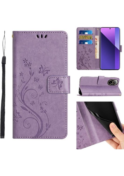 Realme C67 4g Pu Deri Kickstand Manyetik Kapatma Bilek Için Filp Durumda (Yurt Dışından)