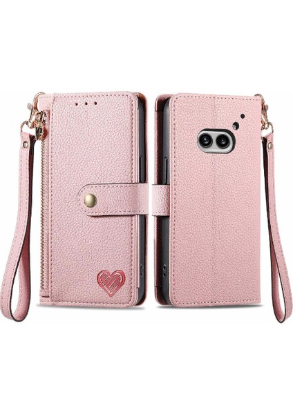 Nothing Flip Case Telefon 2A Aşk Darbeye Dayanıklı Cüzdan Deri Kılıf Fermuar (Yurt Dışından)