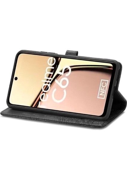 Realme C65 Için Flip Case Zarif Desen Basit Iş Kapak Kılıfı (Yurt Dışından) modelleri