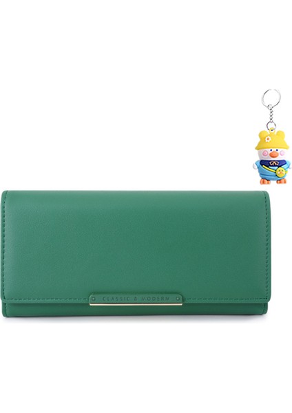 Moda Uzun Kadın Cüzdan Çok Yönlü Clutch Çoklu Kart Yuvası Kart Tutucu (Yurt Dışından)