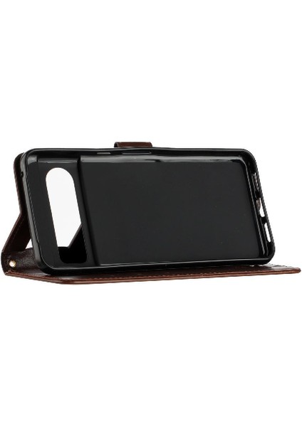 Google Pixel 8 Pro Bilek Kayışı Manyetik Kapatma Kickstand Pu Için Filp Durumda (Yurt Dışından) modelleri