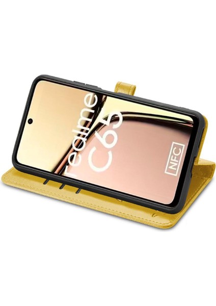 Realme C65 Için Flip Case Kısa Kayış Kapak Kapak Karikatür Hayvanlar Deri (Yurt Dışından) fiyatları