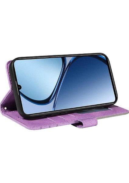 Kart Yuvası Standı Kickstand Koruyucu Flip ile Realme C61 Için Flip Case (Yurt Dışından) fırsatları