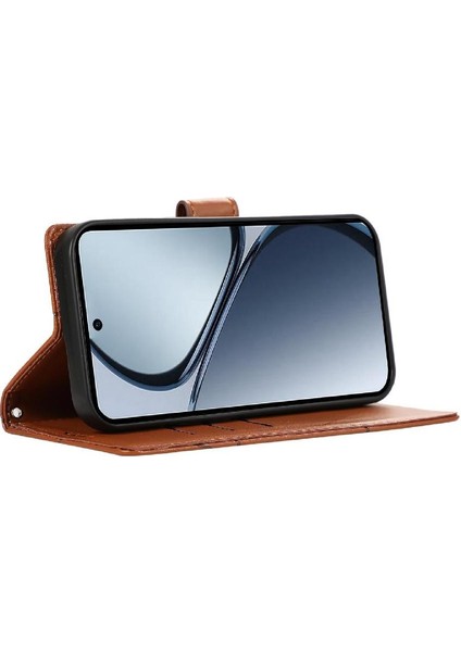 Realme C65 Üç Kart Yuvaları Için Flip Case Kickstand Şok Emici (Yurt Dışından) modelleri