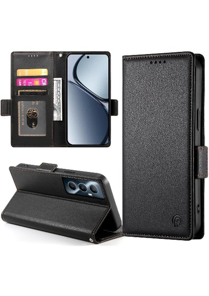 Realme C65 Flip Cüzdan Günlük Kullanım Kart Yuvaları Iş Için Flip Case (Yurt Dışından)
