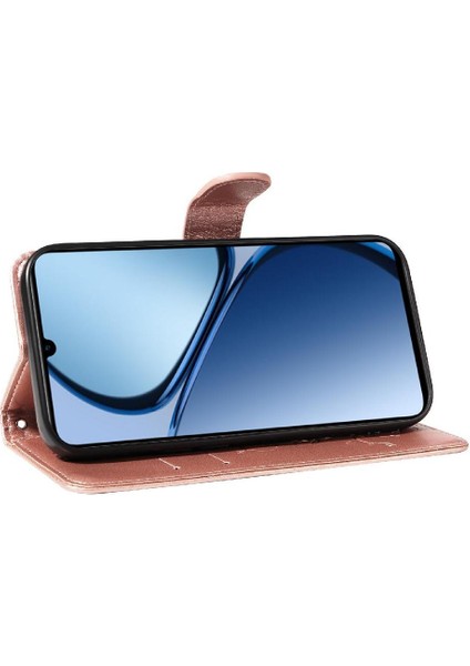 Realme C61 Kabartmalı Kelebek ve Kart Yuvası Cüzdan Telefon Kılıfı (Yurt Dışından) indirimleri