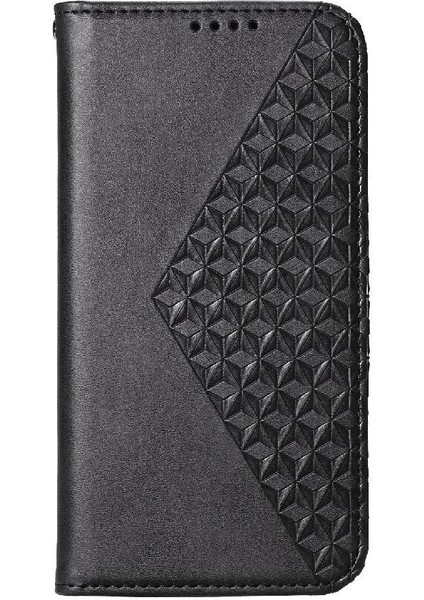 Realme C63/C61 Günlük Kullanım Standı El Kayışı Eşkenar Dörtgen Şekli Için Flip Case (Yurt Dışından)