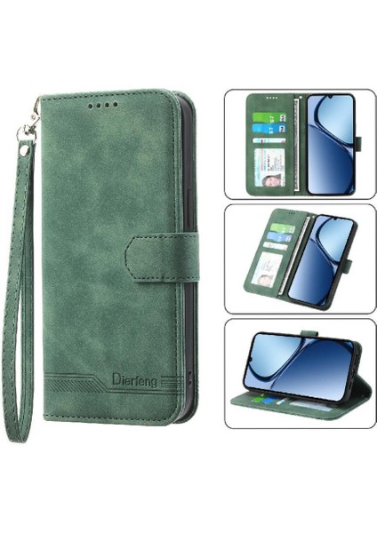 Realme C63/C61 Nakit Cep Premium Bileklik Manyetik Kart Için Flip Case (Yurt Dışından)