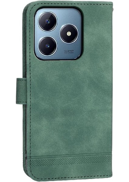 Realme C63/C61 Nakit Cep Premium Bileklik Manyetik Kart Için Flip Case (Yurt Dışından)