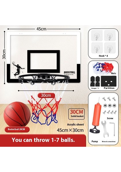 Katlanabilir Basketbol Çerçeveleri Duvara Monte Atış Basketbol Potaları (Yurt Dışından)