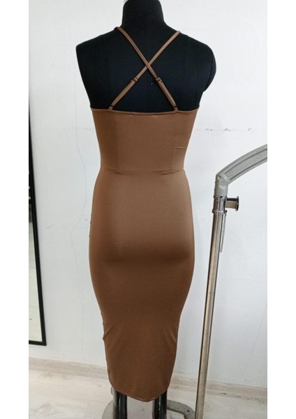 Kadın Elbise Poliamid Büzgülü