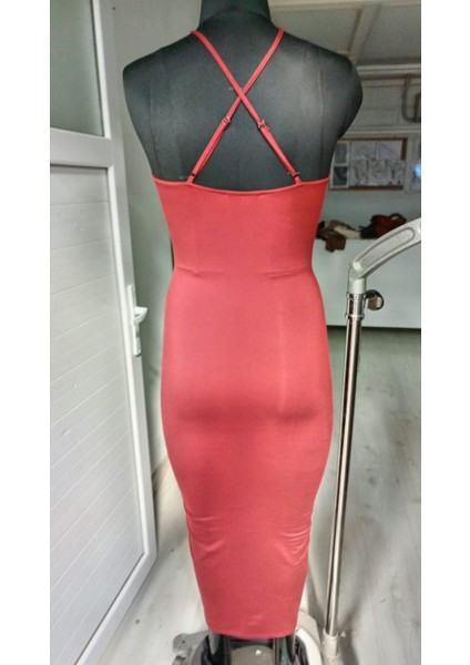 Kadın Elbise Poliamid Büzgülü