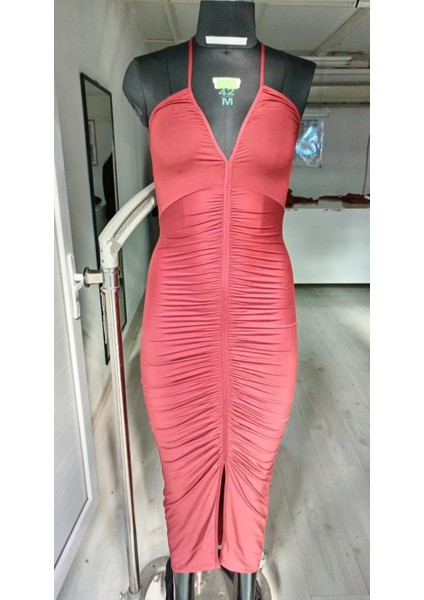 Kadın Elbise Poliamid Büzgülü fiyatları