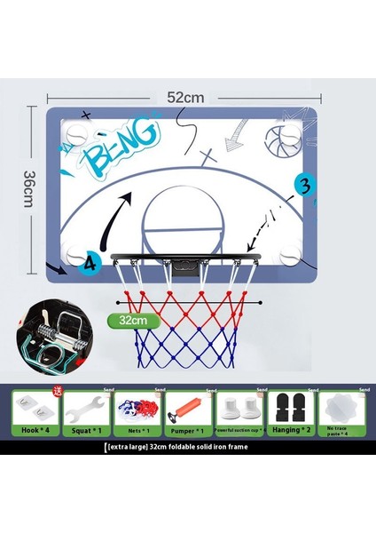 Katlanabilir Basketbol Çerçeveleri Duvara Monte Atış Basketbol Potaları (Yurt Dışından)