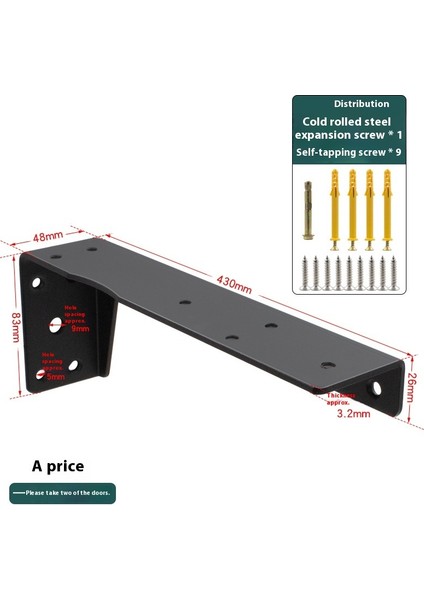 Kalınlaştırılmış Üçgen Braket Duvar Braketi Sabit Braket Laminat Braket (Yurt Dışından)