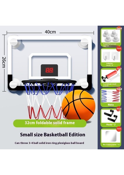 Katlanabilir Puanlama Basketbol Potası, Yumruksuz Duvara Monte Atış Basketbol Standı (Yurt Dışından)