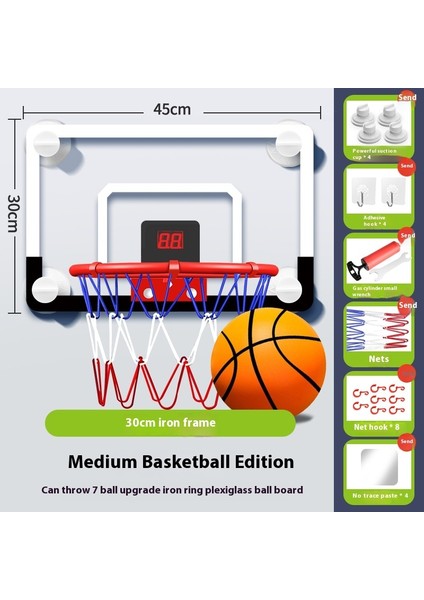 Katlanabilir Puanlama Basketbol Potası, Yumruksuz Duvara Monte Atış Basketbol Standı (Yurt Dışından)