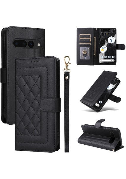 Google Piksel 7 Pro Deri Kılıf Için Flip Case Basit Iş Flip Kapak (Yurt Dışından)