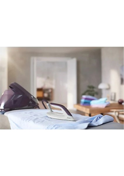 Phılıps Zahmetsiz Ütüleme. Hızlı Sonuçlar. Buhar Kazanlı Ütü Mor fırsatları