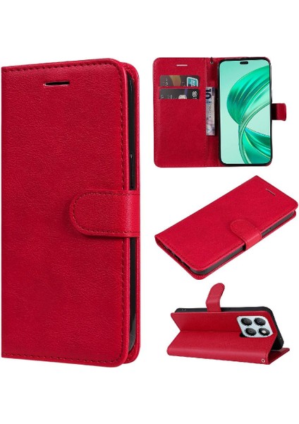 Kart Yuvası ile Onur X8B Için Flip Case Yüksek Kalite Deri Klasik Katı (Yurt Dışından)