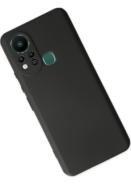Infinix Hot 11S Kılıf Slikon Kılıf Düz Renk Kılıf Koruyucu Kılıf - Siyah modelleri