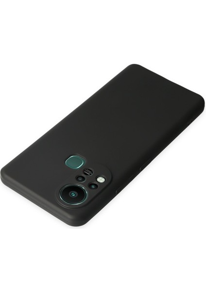 Infinix Hot 11S Kılıf Slikon Kılıf Düz Renk Kılıf Koruyucu Kılıf - Siyah fırsatları