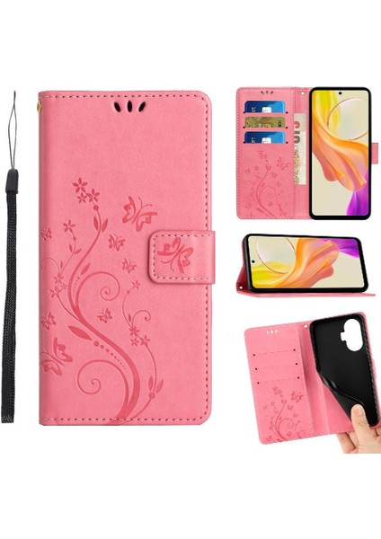 Realme C55 Pu Deri Kart Tutucu Manyetik Kapatma Kickstand Için Filp Durumda (Yurt Dışından)