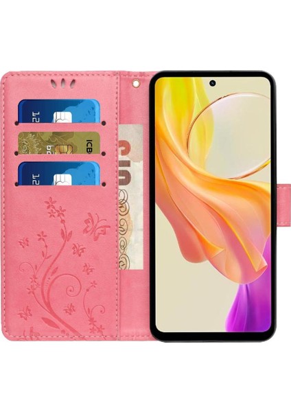 Realme C55 Pu Deri Kart Tutucu Manyetik Kapatma Kickstand Için Filp Durumda (Yurt Dışından) modelleri