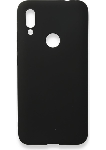 Xiaomi Redmi 7 Kılıf Slikon Kılıf Düz Renk Kılıf Koruyucu Kılıf - Siyah