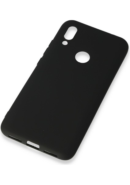 Xiaomi Redmi 7 Kılıf Slikon Kılıf Düz Renk Kılıf Koruyucu Kılıf - Siyah