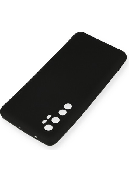 Xiaomi Mi Note 10 Lite Kılıf Slikon Kılıf Düz Renk Kılıf Koruyucu Kılıf - Siyah modelleri