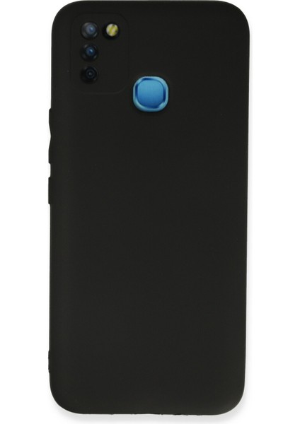 Infinix Smart 5 Kılıf Slikon Kılıf Düz Renk Kılıf Koruyucu Kılıf - Siyah