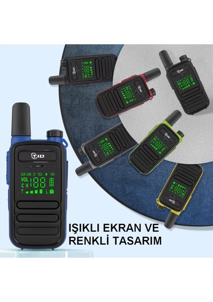 Tıd TD-M11 Suya Dayanıklı Pmr Lisanssız Telsiz