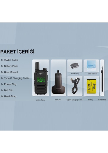 Tıd TD-M11 Suya Dayanıklı Pmr Lisanssız Telsiz